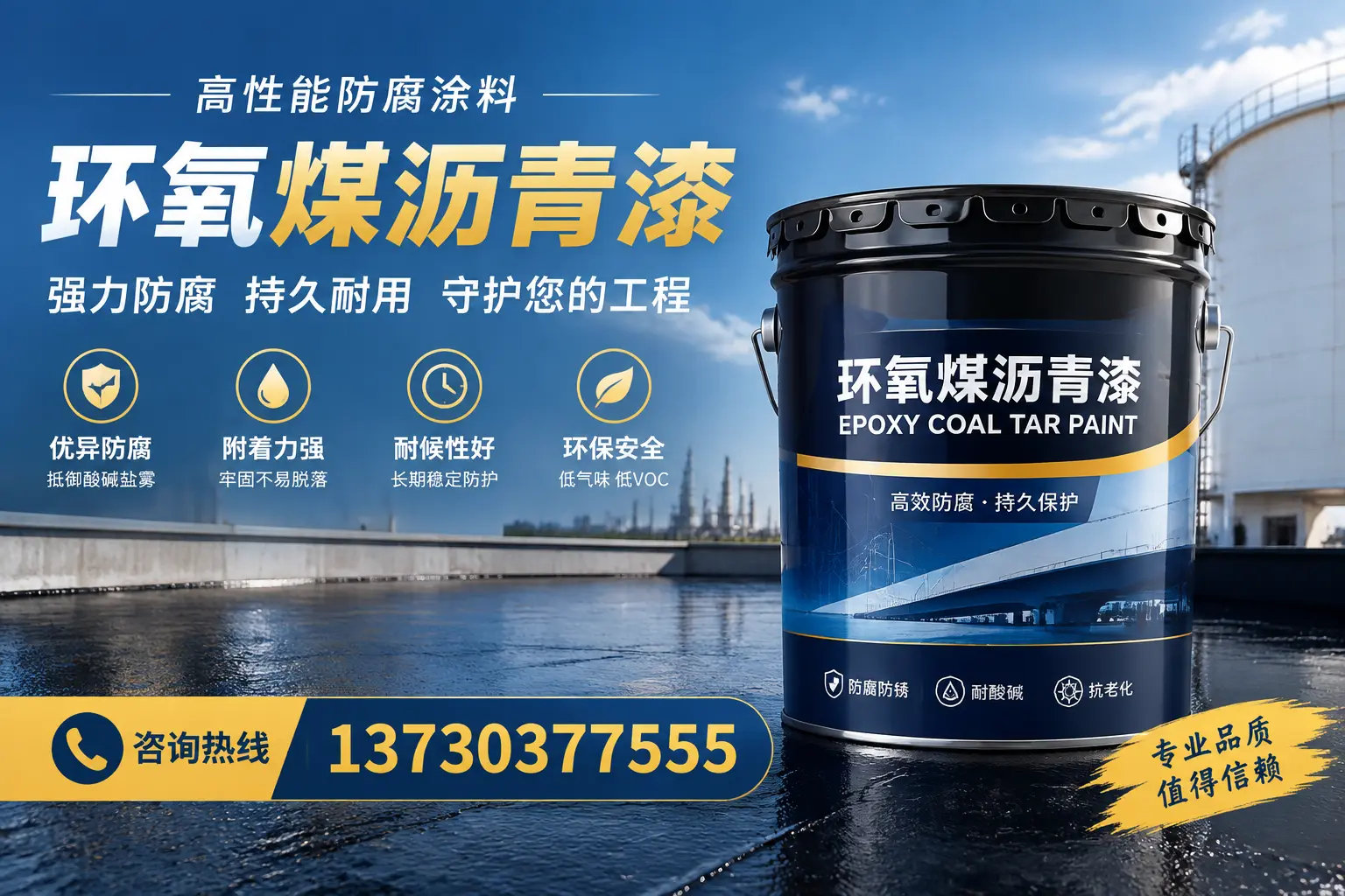 环氧煤沥青漆的耐久性分析,适合赤城的使用场景